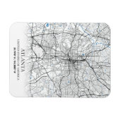 Atlanta Georgia USA Travel City Map Magnet (Horizontal)
