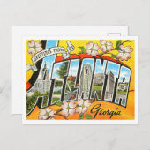 Atlanta, Georgia Vintag Big Letters Postcard Postkarte (Vorne/Hinten)