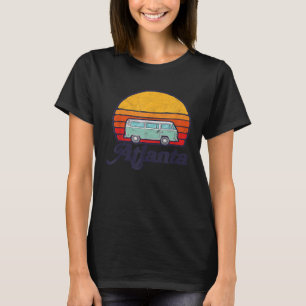 Atlanta Georgia Vintag Hippie Van Surf Style Sun T-Shirt