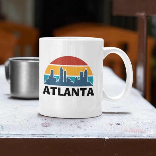 Atlanta Georgia Vintag Sunset Cityscape Kaffeetasse
