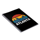 Atlanta Georgia Vintag Sunset Cityscape Notebook Notizblock (Rechte Seite)