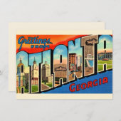 Atlanta Georgia Vintage Postkarte (Vorne/Hinten)