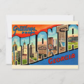 Atlanta Georgia Vintage Postkarte (Vorderseite)