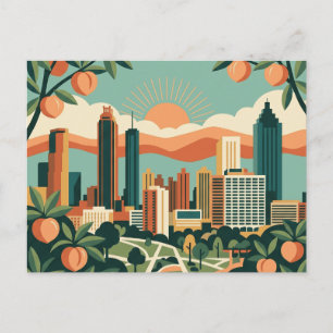 Atlanta Georgia Vintage Retro Reiseziel Postkarte