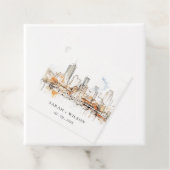 Atlanta Georgia Wasserfarbenlandschaft Hochzeit Geschenkanhänger (Beispiel)