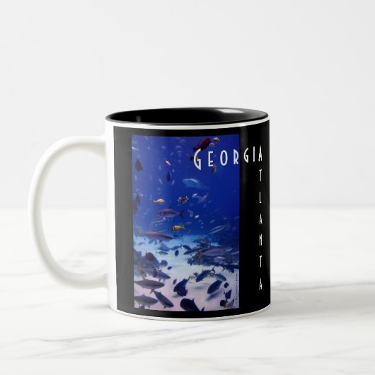 Atlanta Georgia Zweifarbige Tasse (Links)