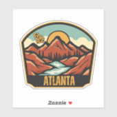 Atlanta, Georgien Aufkleber (Blatt)