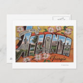 Atlanta, Georgien - Großbuchstaben 2 Postkarte (Vorne/Hinten)
