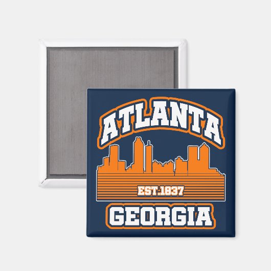 Atlanta, Georgien Magnet (Vorderseite/Rückseite)