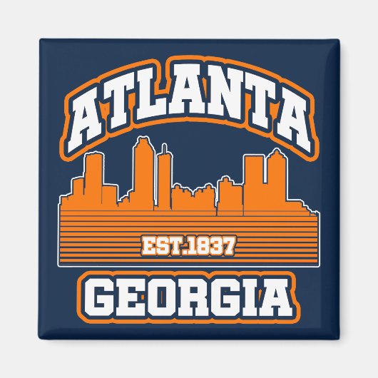 Atlanta, Georgien Magnet (Vorne)