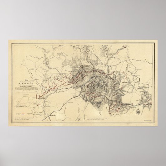 Atlanta, Georgien Poster (Vorne)