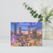 Atlanta, Georgien Postkarte (Stehend Vorderseite)