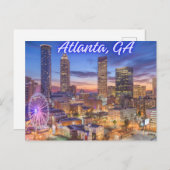 Atlanta, Georgien Postkarte (Vorne/Hinten)
