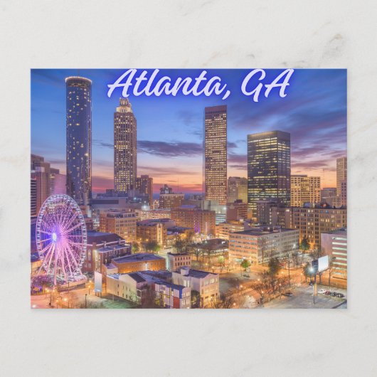 Atlanta, Georgien Postkarte (Vorderseite)