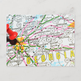 Atlanta, Georgien Postkarte