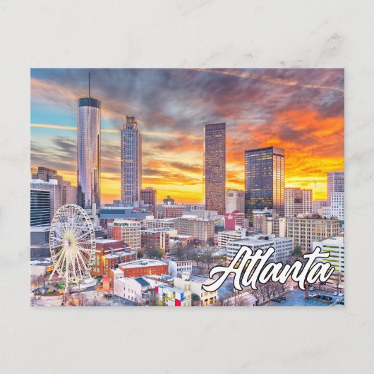 Atlanta, Georgien, USA Postkarte (Vorderseite)