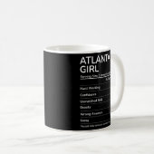 Atlanta Girl Funny Georgia Heimat Premium Kaffeetasse (VorderseiteRechts)