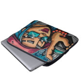 Atlanta Girl Graffiti Laptopschutzhülle (Vorne Knopf)