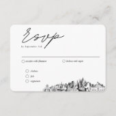 Atlanta Hochzeitliches UAWG Begleitkarte (Vorderseite)