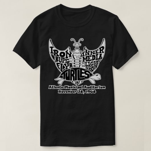 Atlanta Iron Butterfly Inner Media Light Show T-Shirt (Design vorne)
