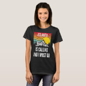Atlanta Is Calling And I Must Go, Wavy Sunset Desi T-Shirt (Vorne ganz)