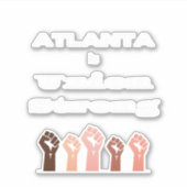 Atlanta ist Gewerkschaft Strong Sticker (Vorderseite)