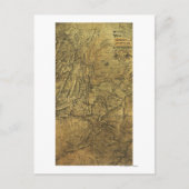 Atlanta-Kampagne - Panorama-Karte des Zivilen Krie Postkarte (Vorderseite)