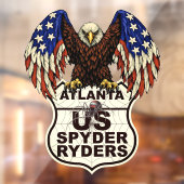 Atlanta Kapitel - Aufkleber Adler Logo (Blatt 2)