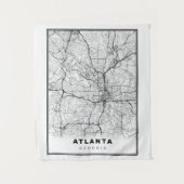 Atlanta-Karte Wandteppich (Vorderseite)