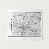 Atlanta-Karte Wandteppich (Vorderseite (Horizontal))