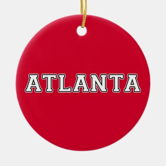 Atlanta Keramik Ornament (Vorne)