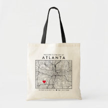 Atlanta Liebe Locator | City Map Wedding Welcome