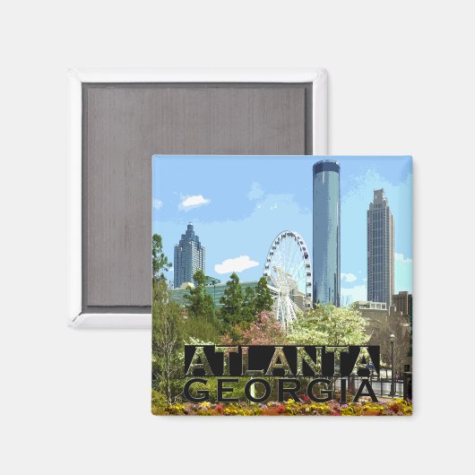 Atlanta Magnet (Vorderseite/Rückseite)