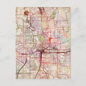 Atlanta Map Painting Postkarte (Vorderseite)
