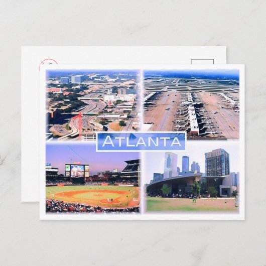 Atlanta - Mosaik - USA - Postkarte (Vorne/Hinten)