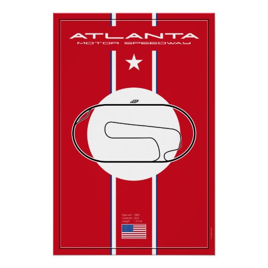 Atlanta Motor Speedway Poster (Vorderseite)