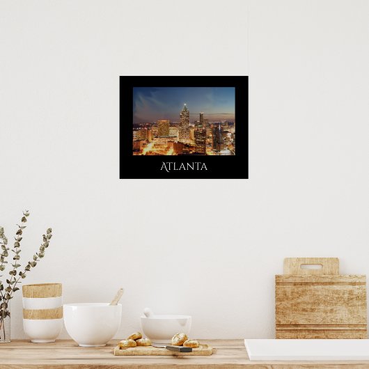 Atlanta Night Poster (Küche)