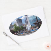 Atlanta Ovaler Aufkleber (Umschlag)