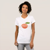 Atlanta-Pfirsicht-shirt | Hand mit Buchstaben T-Shirt (Vorne ganz)