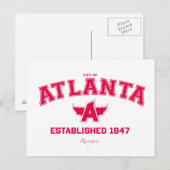 Atlanta Postcard Postkarte (Vorne/Hinten)