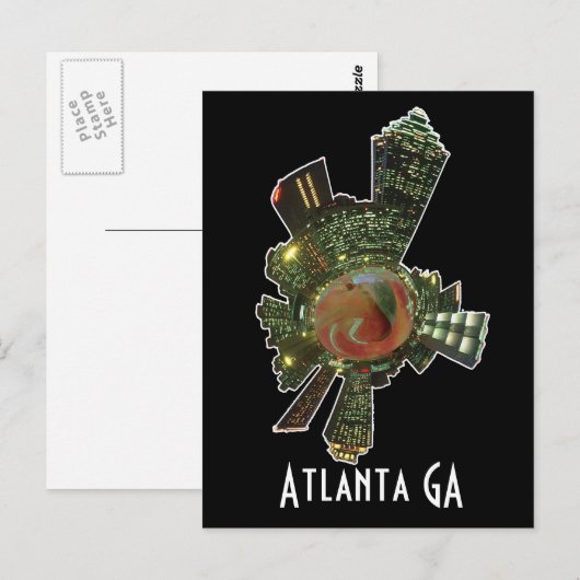 ATLANTA POSTKARTE (Vorne/Hinten)