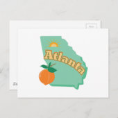 Atlanta Postkarte (Vorne/Hinten)