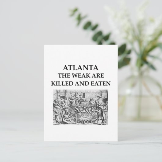 Atlanta Postkarte (Stehend Vorderseite)
