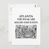 Atlanta Postkarte (Vorne/Hinten)