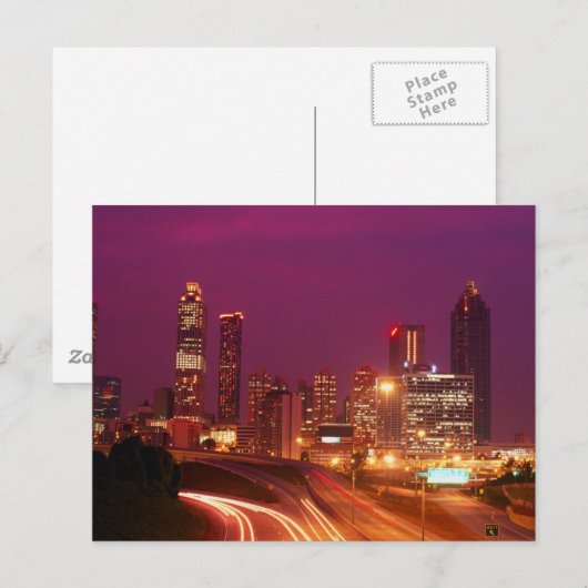 ATLANTA POSTKARTE (Vorne/Hinten)
