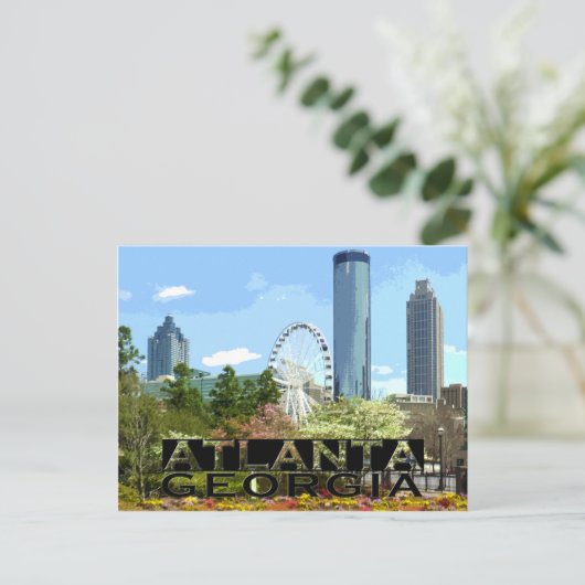 Atlanta Postkarte (Stehend Vorderseite)