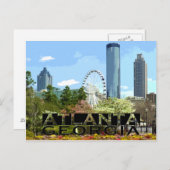 Atlanta Postkarte (Vorne/Hinten)