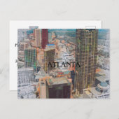 ATLANTA RELOCATION POSTCARD ANKÜNDIGUNGSPOSTKARTE (Vorne/Hinten)