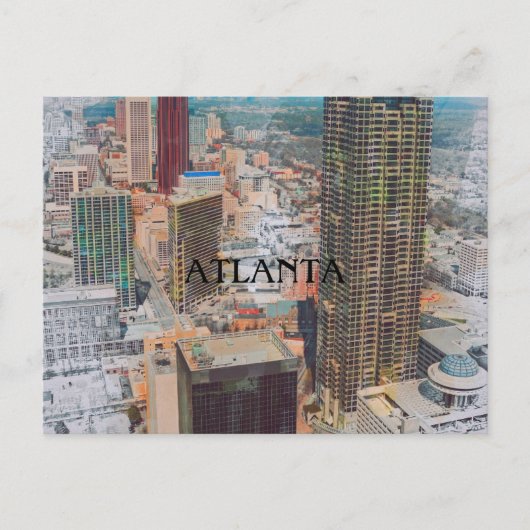 ATLANTA RELOCATION POSTCARD ANKÜNDIGUNGSPOSTKARTE (Vorderseite)