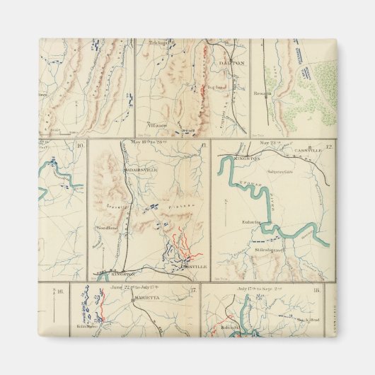 Atlanta-Savannah-März Magnet (Vorne)